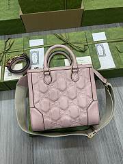 Gucci GG Matelassé Mini Top Handle Bag Pink size 28x22x10cm - 4