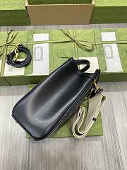 Gucci GG Matelassé Mini Top Handle Bag Black size 28x22x10cm - 5