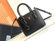 Prada Galleria Saffiano Leather Mini-Bag Black size 20x15x9.5 cm - 1