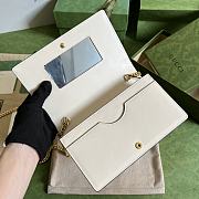 GUCCI Matelassé leather wallet white size 20 x 12.5 x 4 cm - 3
