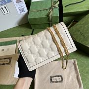GUCCI Matelassé leather wallet white size 20 x 12.5 x 4 cm - 6