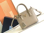 Prada Galleria Saffiano Leather Mini-Bag Beige size 20x15x9.5 cm - 1
