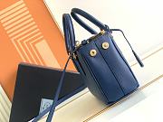 Prada Galleria Saffiano Leather Mini-Bag Navy Blue size 20x15x9.5 cm - 5