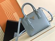 Prada Galleria Saffiano Leather Mini-Bag Cloud Blue size 20x15x9.5 cm - 1