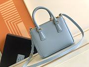 Prada Galleria Saffiano Leather Mini-Bag Cloud Blue size 20x15x9.5 cm - 3