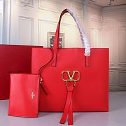 Valentino Garavani  Vring Large Shopper Red size 39 x 32 x 14 cm - 1