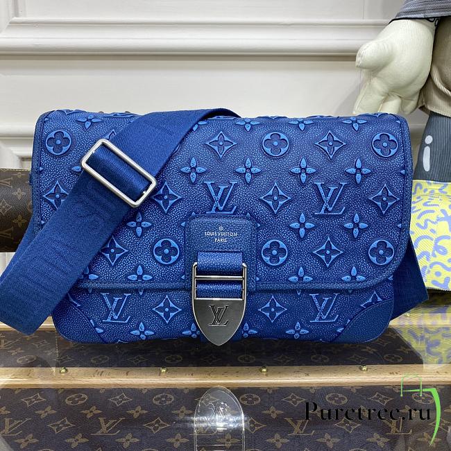 Louis Vuitton Archy Messenger MM Blue M21358 size 35 x 24 x 8 cm - 1