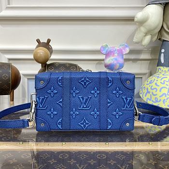 Louis Vuitton Soft Trunk Blue M81776 size 22.5 x 14 x 5 cm