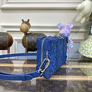 Louis Vuitton Soft Trunk Blue M81776 size 22.5 x 14 x 5 cm - 5