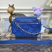 Louis Vuitton Mini Soft Trunk Denim Blue Damier Graphite size 18.5 x 13 x 8 cm - 5