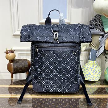 Louis Vuitton Roll Top Backpack Charcoal M21359 size 29 x 42 x 15 cm