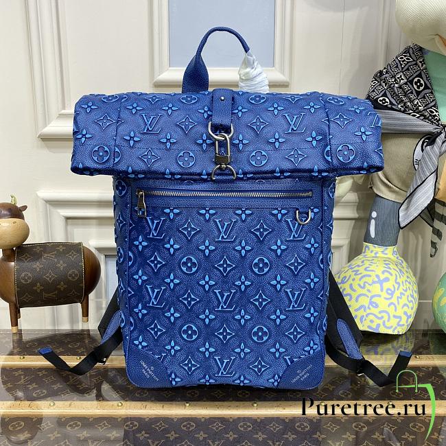 Louis Vuitton Roll Top Backpack Blue M21359 size 29 x 42 x 15 cm - 1