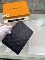 Louis Vuitton Pochette Melanie MM Black/Red size 23 x 16 x 2cm - 6