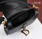 Dior Saddle Small Bag Black Grain Leather size 19.5x16x6.5 cm - 5
