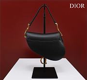 Dior Saddle Small Bag Black Grain Leather size 19.5x16x6.5 cm - 4