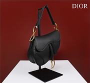 Dior Saddle Small Bag Black Grain Leather size 19.5x16x6.5 cm - 3