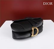 Dior Saddle Small Bag Black Grain Leather size 19.5x16x6.5 cm - 2
