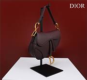Dior Saddle Small Bag Burgundy Grain Leather size 19.5x16x6.5 cm - 5