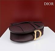 Dior Saddle Bag Burgundy Grain Leather size 25.5x20x6.5 cm - 4