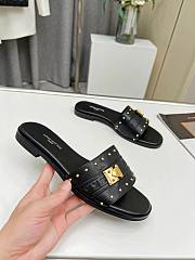 Louis Vuitton Lock It Flat Mule Black  - 6