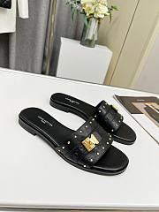 Louis Vuitton Lock It Flat Mule Black  - 3