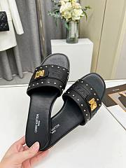 Louis Vuitton Lock It Flat Mule Black  - 4