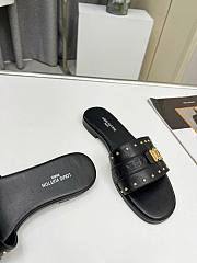 Louis Vuitton Lock It Flat Mule Black  - 2