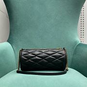 YSL Sade Small Tube Bag In Quilted Black Lambskin 23x11.5x11 cm - 6