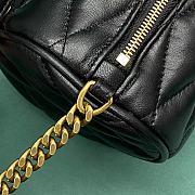 YSL Sade Small Tube Bag In Quilted Black Lambskin 23x11.5x11 cm - 2