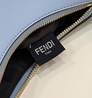 FENDI Fendigraphy Small Light Blue Leather Bag 8BR798 size 29 cm - 5