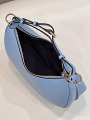 FENDI Fendigraphy Small Light Blue Leather Bag 8BR798 size 29 cm - 3