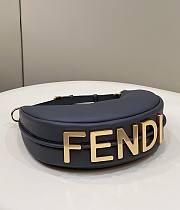 FENDI Fendigraphy Small Gray Leather Bag 8BR798 size 29 cm - 2