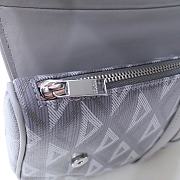 Saddle Bag Dior Gray CD Diamond Canvas and Smooth Calfskin 26x19x4.5 cm - 5