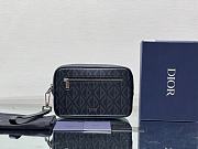 Dior Toiletry Bag Dior Black CD Diamond Canvas size 24 x 15.5 x 5.5 cm - 1