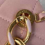 Chanel Small Flap Bag With Big Chain Pink AS3366 size 20x9x13.5 cm - 2