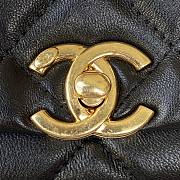 Chanel Small Flap Bag With Big Chain Black AS3366 size 20x9x13.5 cm - 3