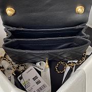 Chanel Small Flap Bag With Big Chain Black AS3366 size 20x9x13.5 cm - 2
