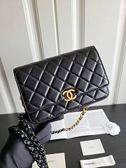 Chanel WOC Black Lambskin size 12 x 19 x 3.5 cm - 3