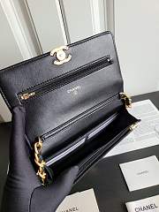 Chanel WOC Black Lambskin size 12 x 19 x 3.5 cm - 5