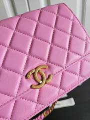 Chanel WOC Pink Lambskin size 12 x 19 x 3.5 cm - 5