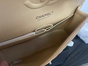Chanel Classic Chevron Double Flap Bag Beige Lambskin Silver Hardware 25cm - 2
