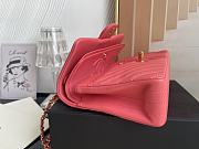 Chanel Classic Chevron Double Flap Bag Pink Lambskin Gold Hardware 25cm - 2