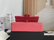Chanel Classic Chevron Double Flap Bag Pink Lambskin Gold Hardware 25cm - 3