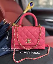Chanel Coco Mini Bag Pink Grain Leather & Gold Hardware size 19x13x9 cm - 1