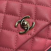 Chanel Coco Mini Bag Pink Grain Leather & Gold Hardware size 19x13x9 cm - 5
