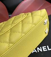 Chanel Coco Mini Bag Yellow Grain Leather & Gold Hardware size 19x13x9 cm - 5