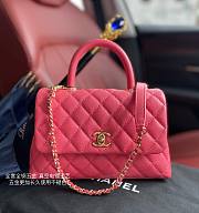 Chanel Coco Bag Pink Grain Leather & Gold Hardware size 24x14x10 cm - 1