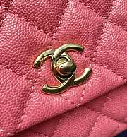 Chanel Coco Bag Pink Grain Leather & Gold Hardware size 24x14x10 cm - 3