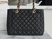 Chanel Grand Shopping Tote Black Caviar Leather Gold Hardware 33cm  - 6