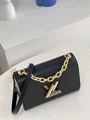 LV Twist MM Black Handbag Black Epi Leather Size 23x17x9.5 cm - 4